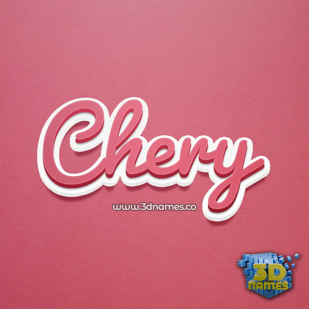 chery in Red Scribble style - 3D name wallpaper chery in Red Scribble style - 3D name wallpaper