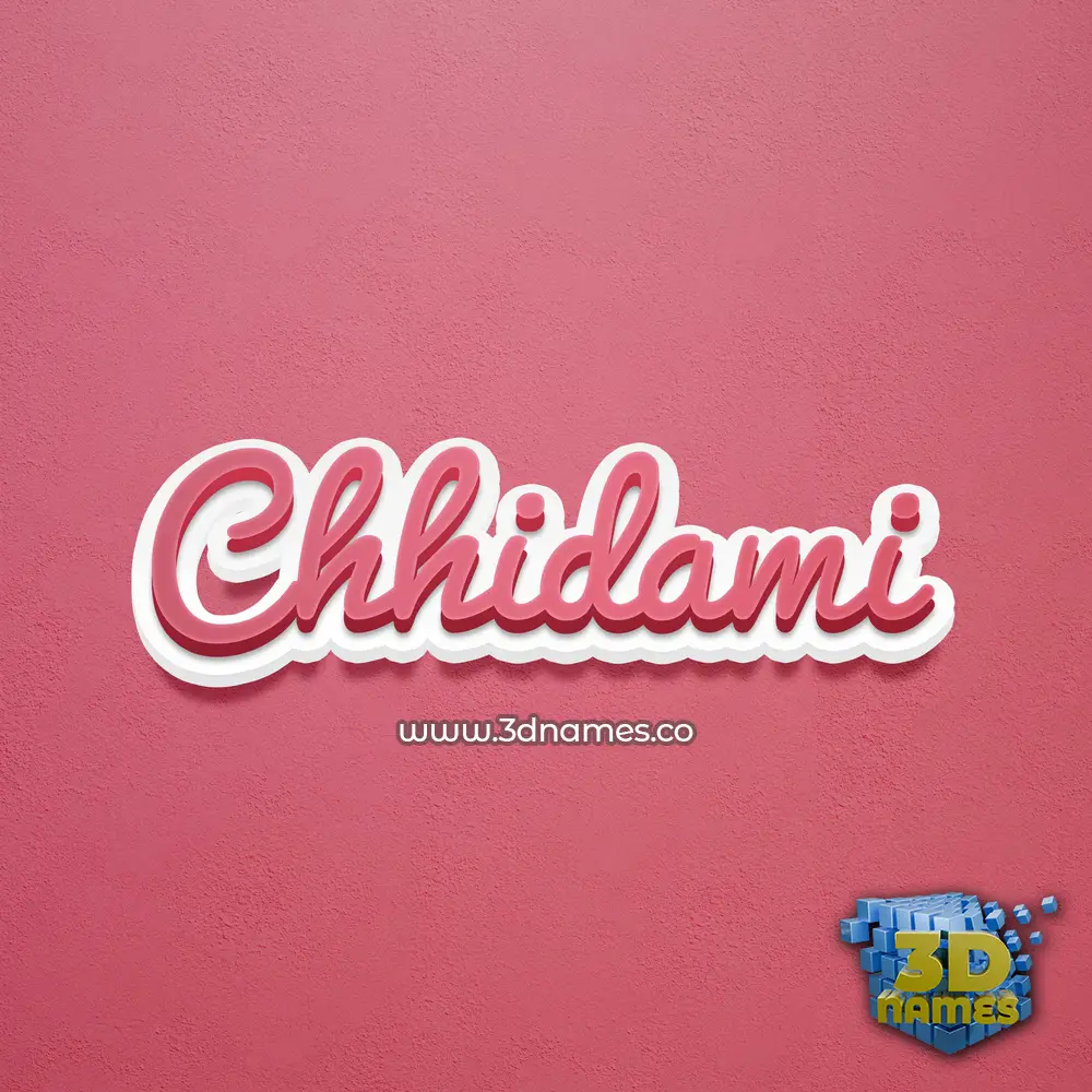 chhidami in Red Scribble style - 3D name wallpaper chhidami in Red Scribble style - 3D name wallpaper