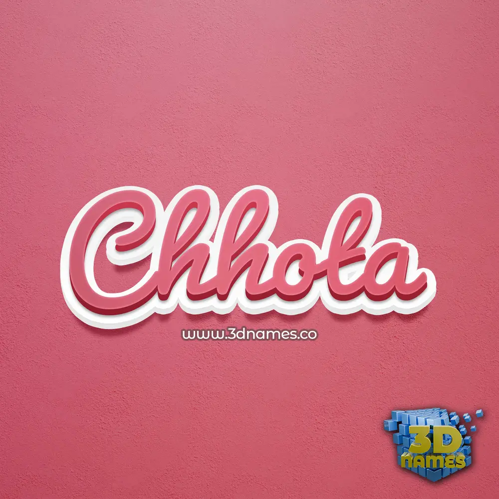 chhota in Red Scribble style - 3D name wallpaper chhota in Red Scribble style - 3D name wallpaper