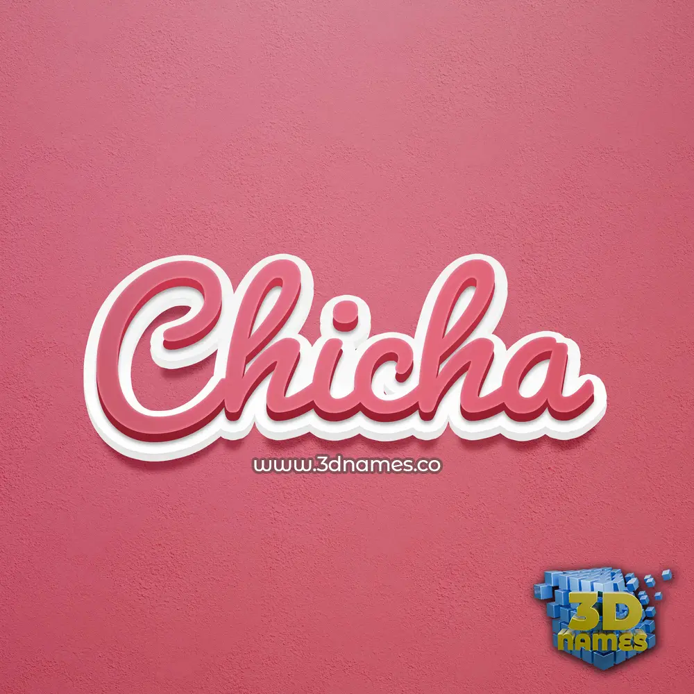 chicha in Red Scribble style - 3D name wallpaper chicha in Red Scribble style - 3D name wallpaper