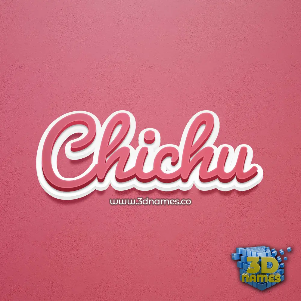 chichu in Red Scribble style - 3D name wallpaper chichu in Red Scribble style - 3D name wallpaper
