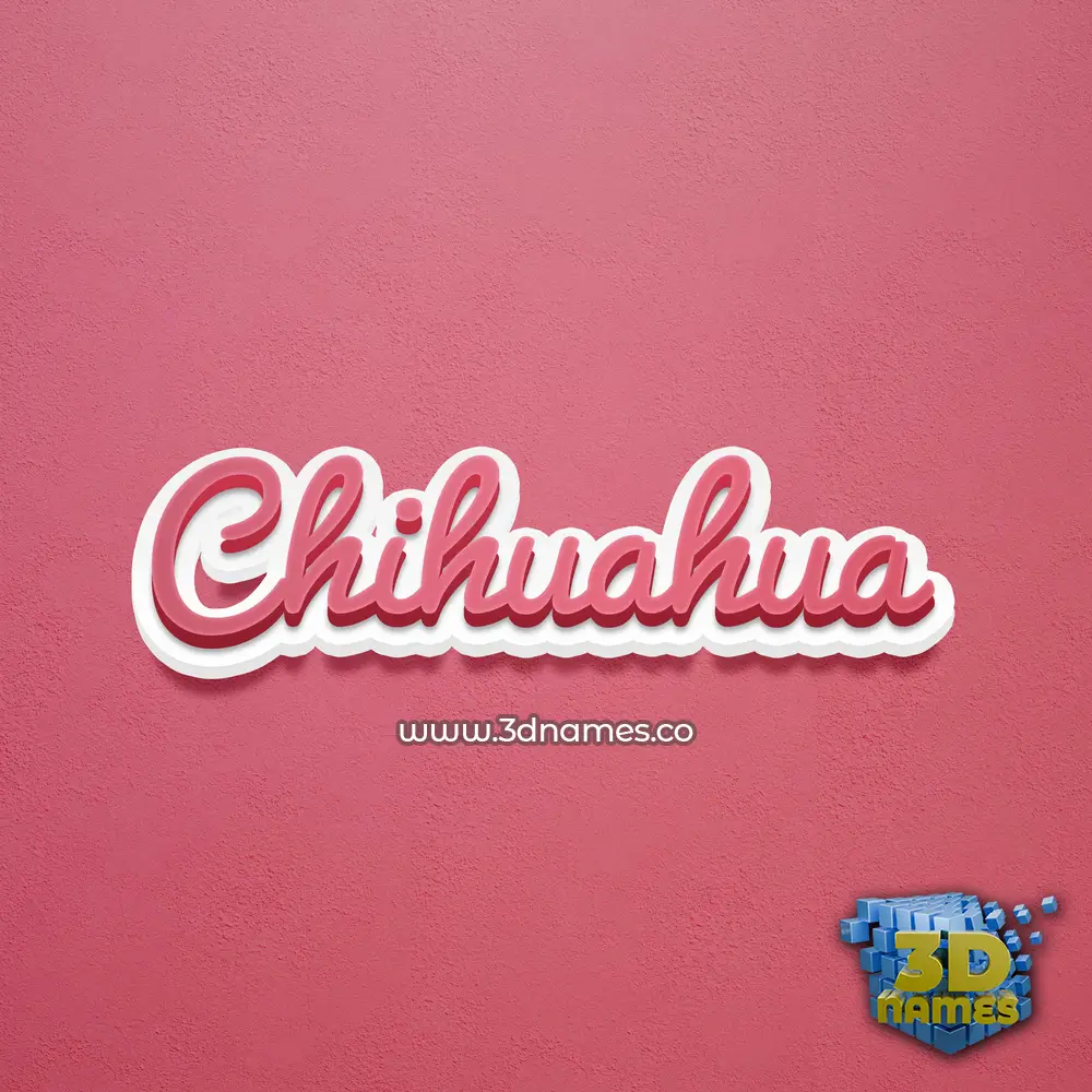 chihuahua in Red Scribble style - 3D name wallpaper chihuahua in Red Scribble style - 3D name wallpaper