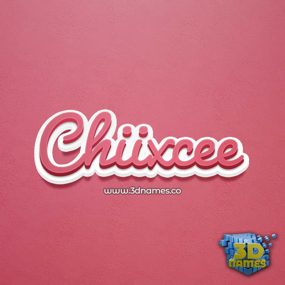 chiixcee in Red Scribble style - 3D name wallpaper chiixcee in Red Scribble style - 3D name wallpaper