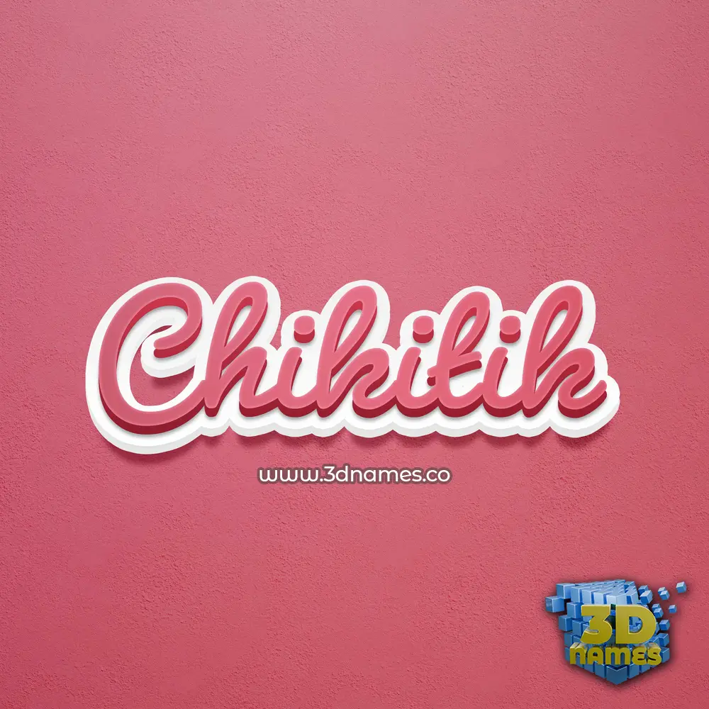 chikitik in Red Scribble style - 3D name wallpaper chikitik in Red Scribble style - 3D name wallpaper