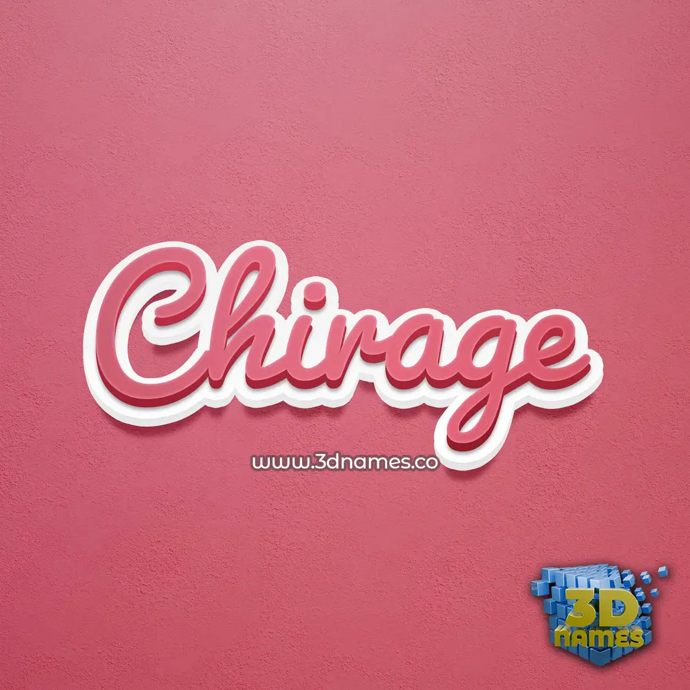 chirage in Red Scribble style - 3D name wallpaper chirage in Red Scribble style - 3D name wallpaper