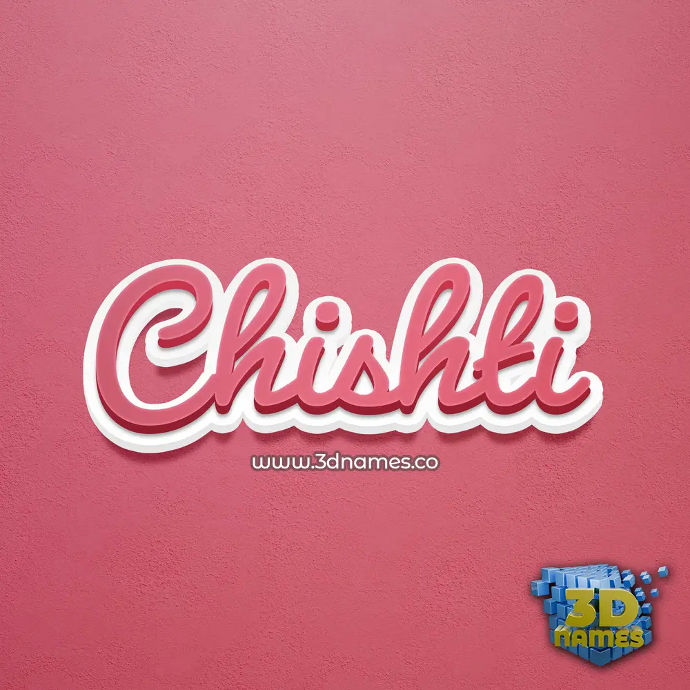 chishti in Red Scribble style - 3D name wallpaper chishti in Red Scribble style - 3D name wallpaper
