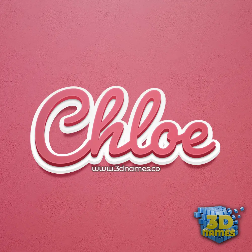 chloe in Red Scribble style - 3D name wallpaper chloe in Red Scribble style - 3D name wallpaper