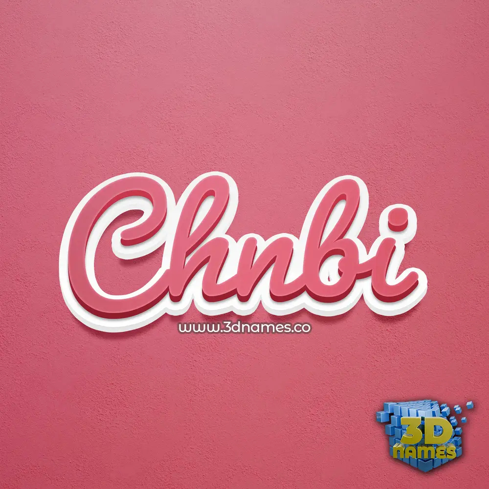 chnbi in Red Scribble style - 3D name wallpaper chnbi in Red Scribble style - 3D name wallpaper