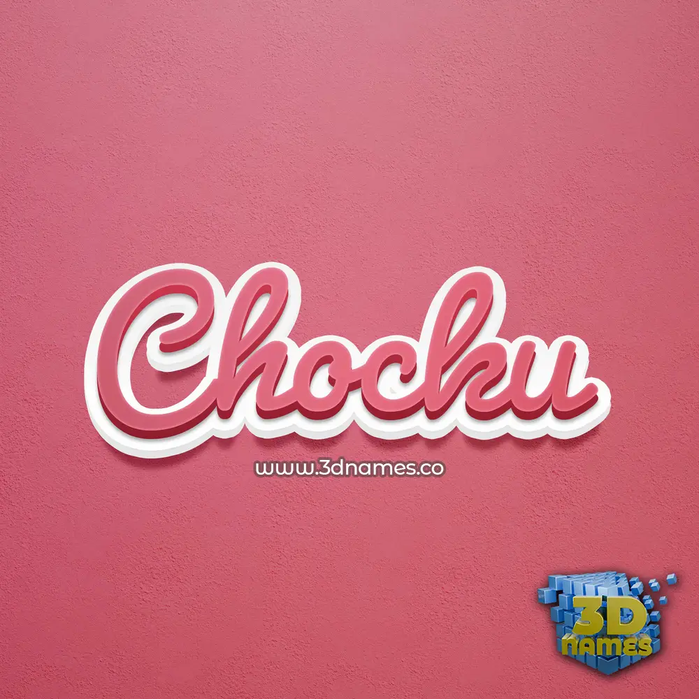 chocku in Red Scribble style - 3D name wallpaper chocku in Red Scribble style - 3D name wallpaper