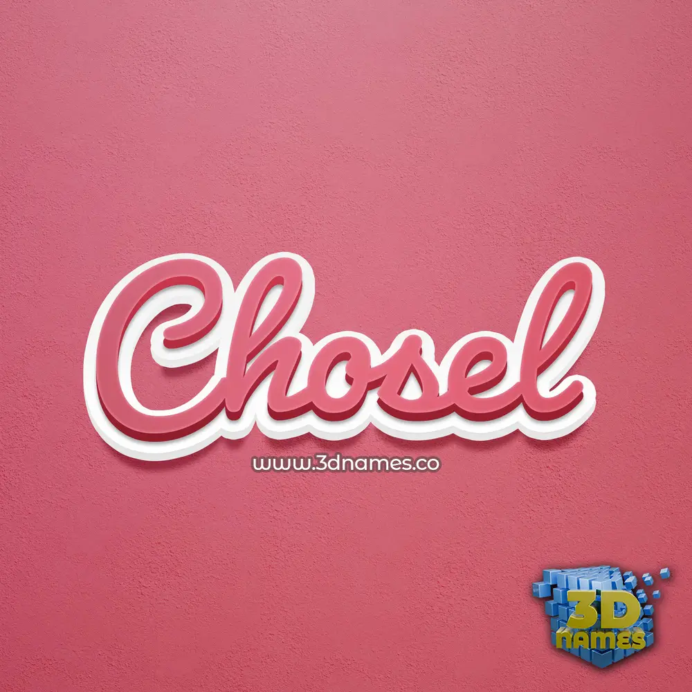 chosel in Red Scribble style - 3D name wallpaper chosel in Red Scribble style - 3D name wallpaper