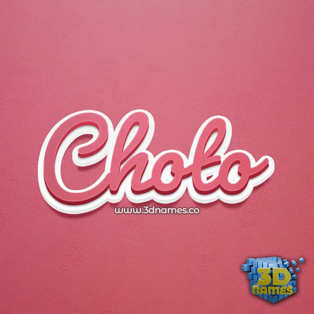 choto in Red Scribble style - 3D name wallpaper choto in Red Scribble style - 3D name wallpaper