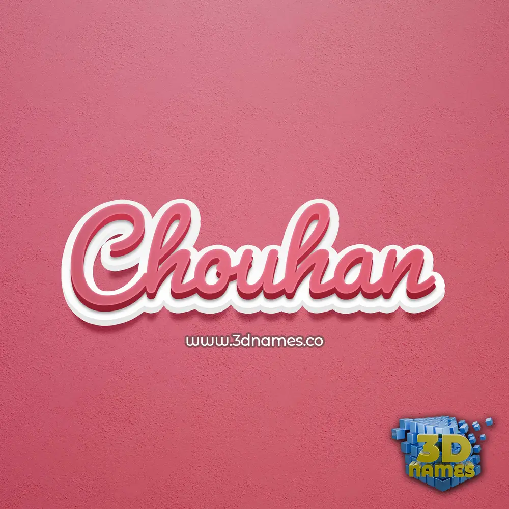 chouhan in Red Scribble style - 3D name wallpaper chouhan in Red Scribble style - 3D name wallpaper