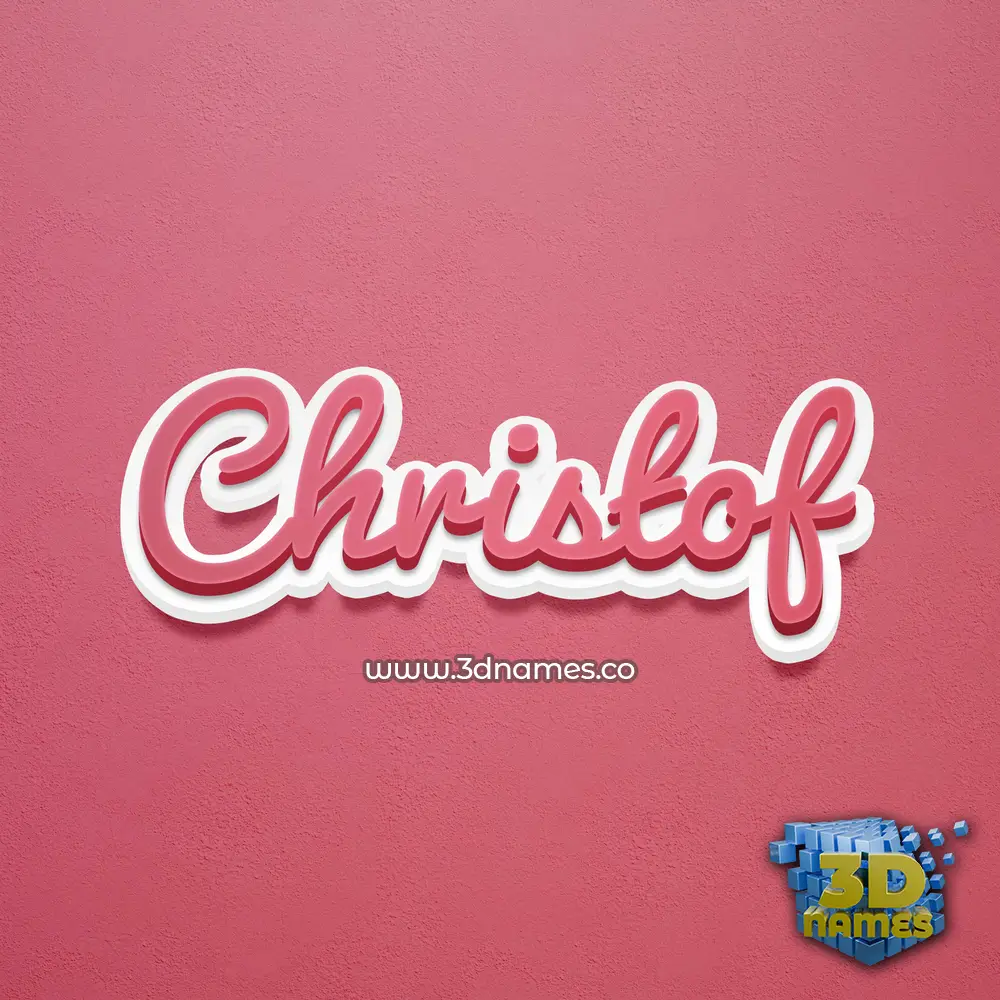christof in Red Scribble style - 3D name wallpaper christof in Red Scribble style - 3D name wallpaper