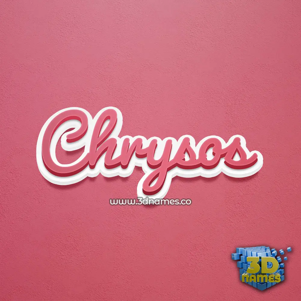 chrysos in Red Scribble style - 3D name wallpaper chrysos in Red Scribble style - 3D name wallpaper