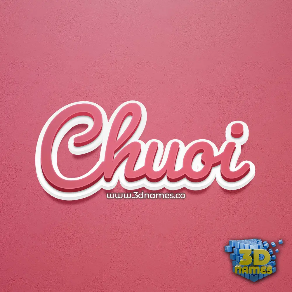 chuoi in Red Scribble style - 3D name wallpaper chuoi in Red Scribble style - 3D name wallpaper