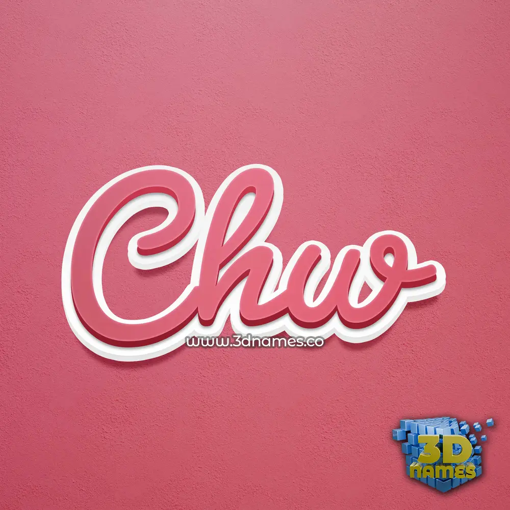 chw in Red Scribble style - 3D name wallpaper chw in Red Scribble style - 3D name wallpaper