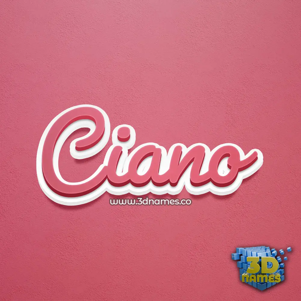 ciano in Red Scribble style - 3D name wallpaper ciano in Red Scribble style - 3D name wallpaper