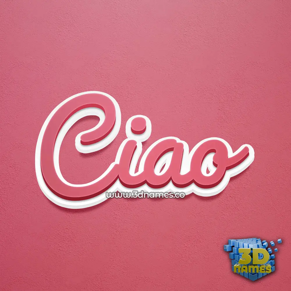 ciao in Red Scribble style - 3D name wallpaper ciao in Red Scribble style - 3D name wallpaper
