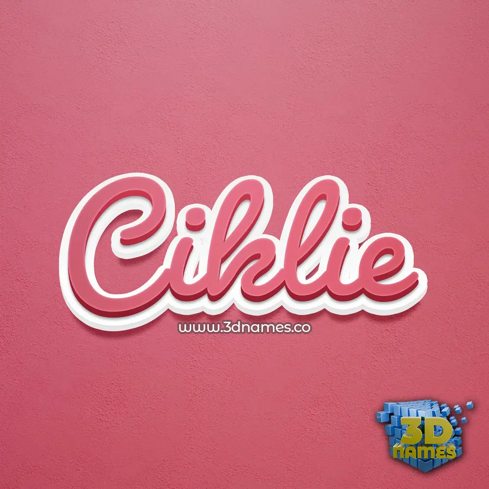 ciklie in Red Scribble style - 3D name wallpaper ciklie in Red Scribble style - 3D name wallpaper