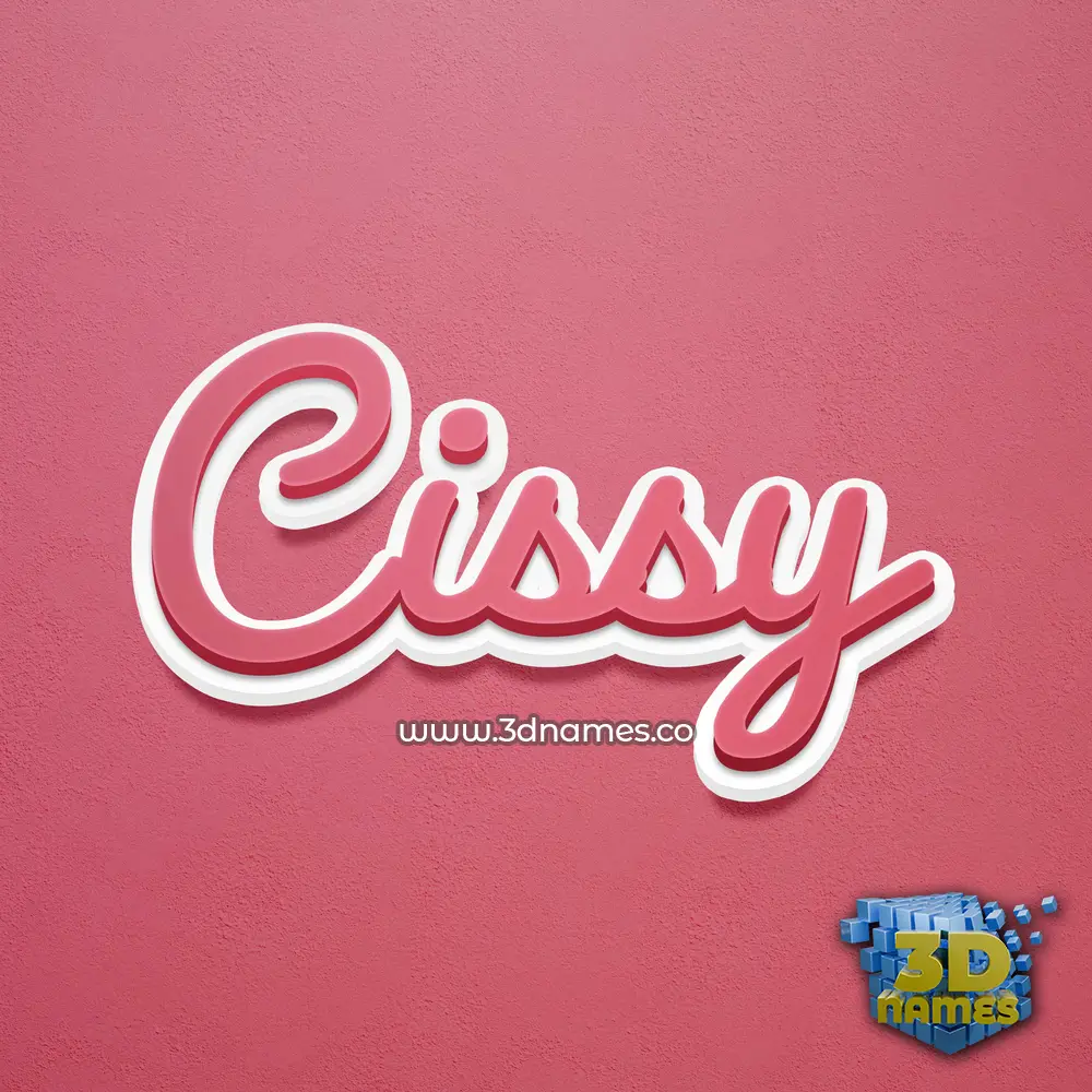 cissy in Red Scribble style - 3D name wallpaper cissy in Red Scribble style - 3D name wallpaper