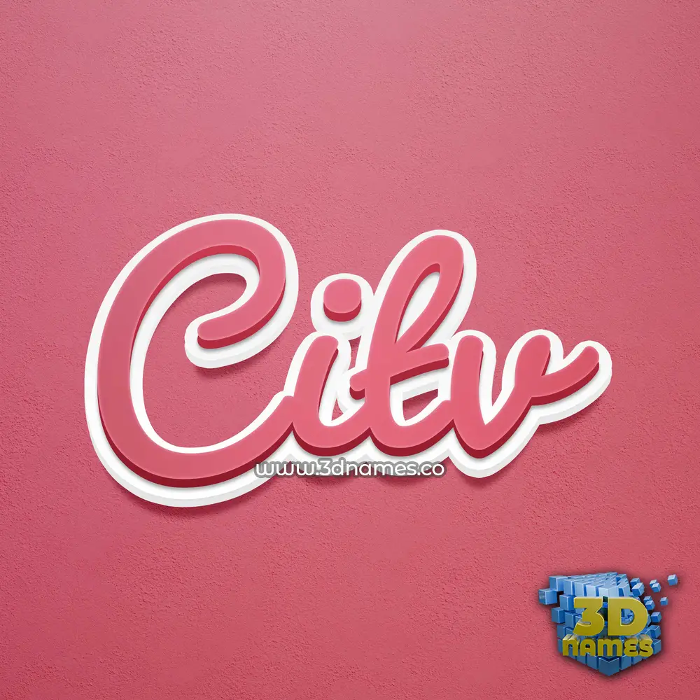 citv in Red Scribble style - 3D name wallpaper citv in Red Scribble style - 3D name wallpaper