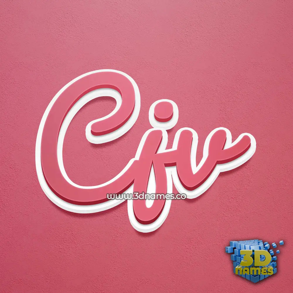cjv in Red Scribble style - 3D name wallpaper cjv in Red Scribble style - 3D name wallpaper