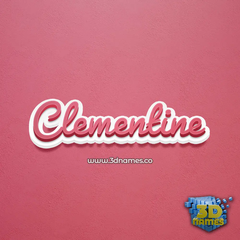 clementine in Red Scribble style - 3D name wallpaper clementine in Red Scribble style - 3D name wallpaper