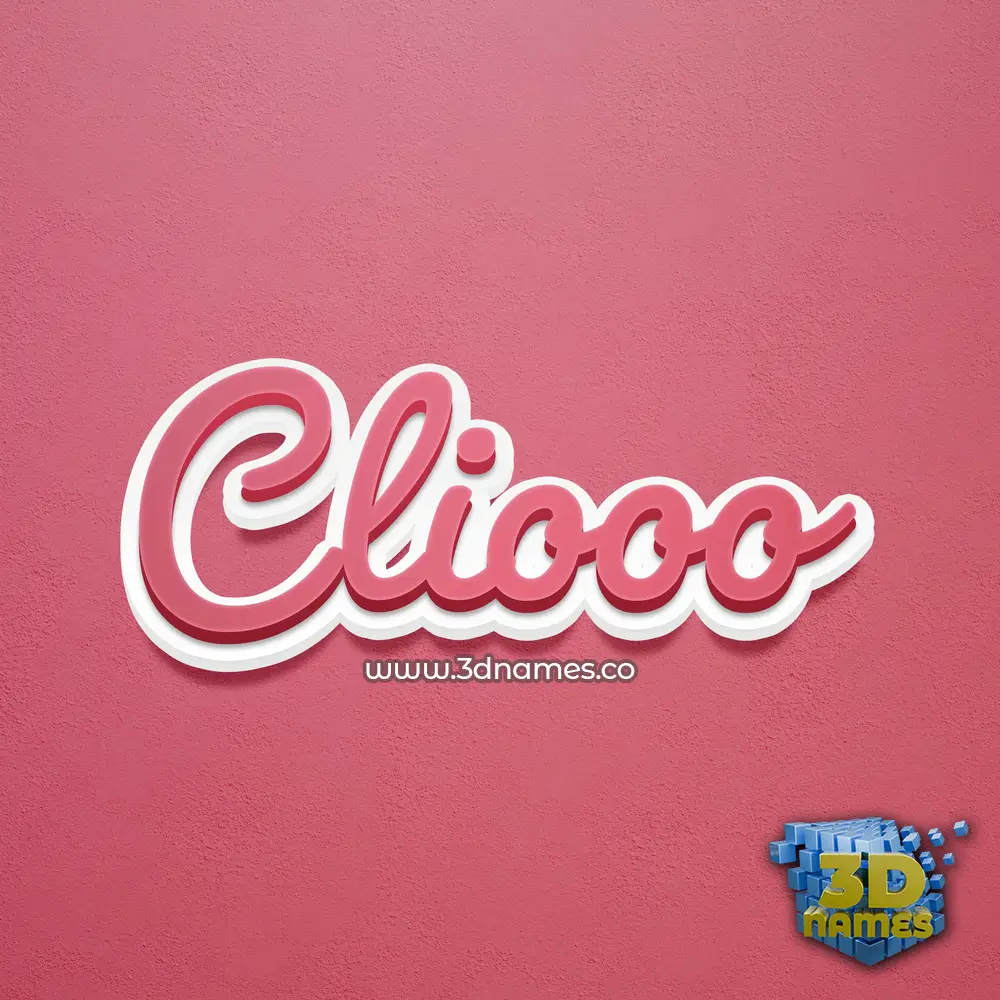 cliooo in Red Scribble style - 3D name wallpaper cliooo in Red Scribble style - 3D name wallpaper