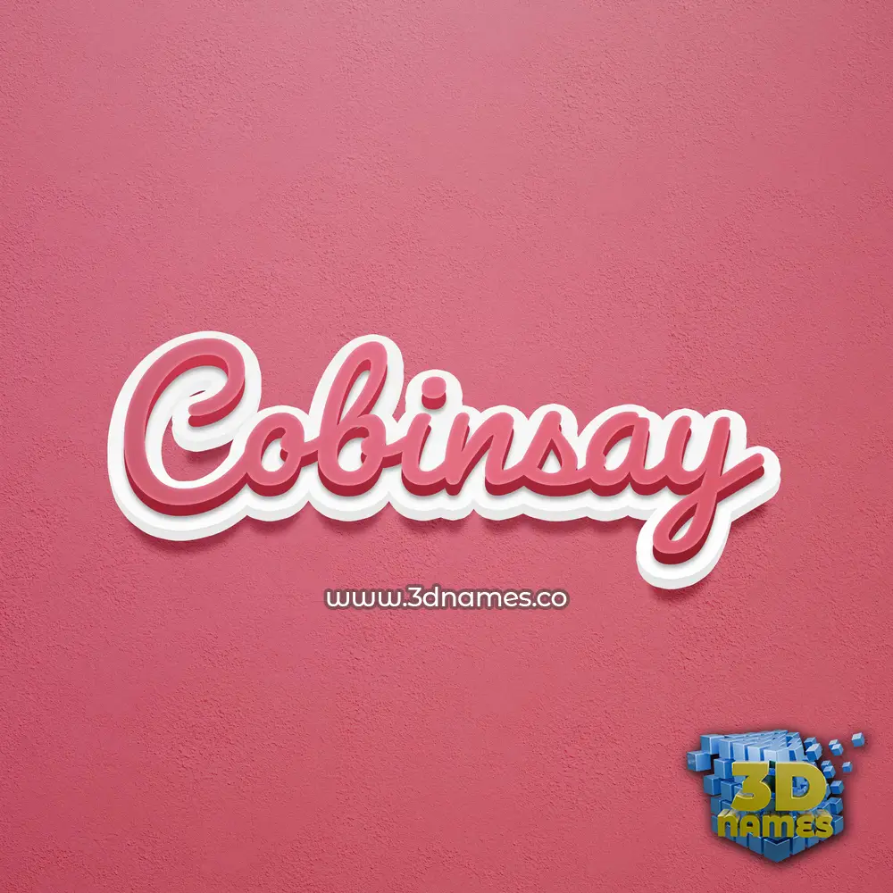 cobinsay in Red Scribble style - 3D name wallpaper cobinsay in Red Scribble style - 3D name wallpaper