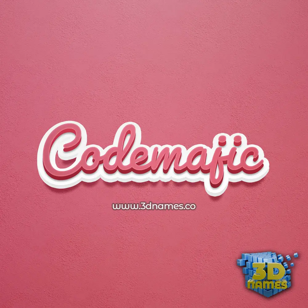 codemajic in Red Scribble style - 3D name wallpaper codemajic in Red Scribble style - 3D name wallpaper