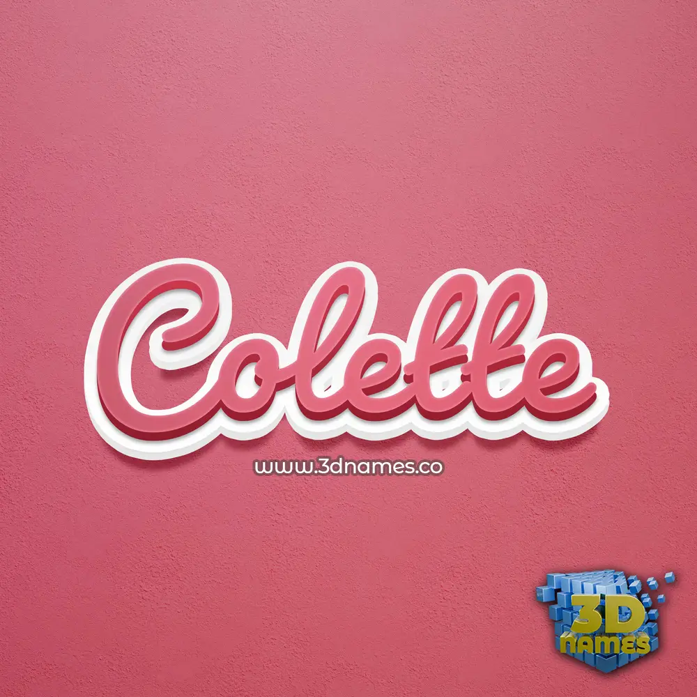 colette in Red Scribble style - 3D name wallpaper colette in Red Scribble style - 3D name wallpaper