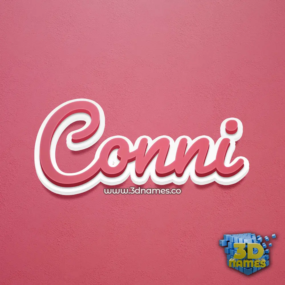 conni in Red Scribble style - 3D name wallpaper conni in Red Scribble style - 3D name wallpaper