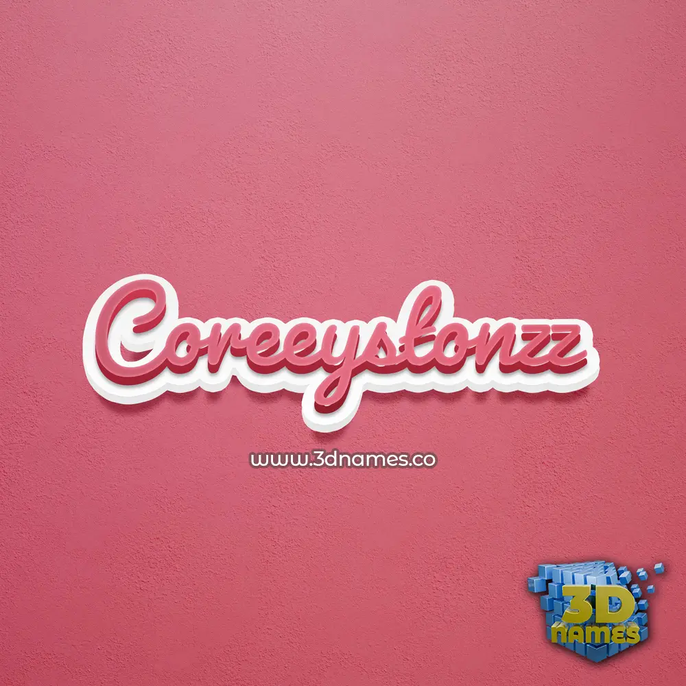 coreeystonzz in Red Scribble style - 3D name wallpaper coreeystonzz in Red Scribble style - 3D name wallpaper