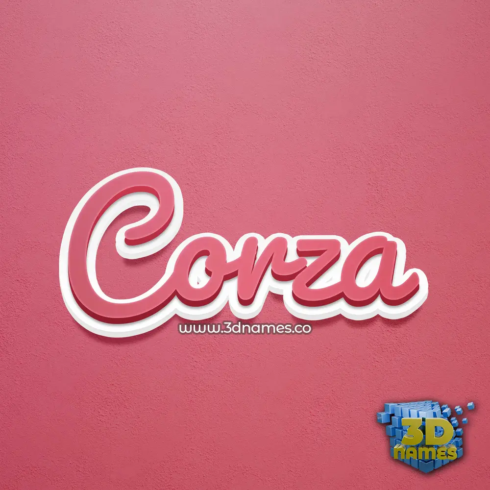 corza in Red Scribble style - 3D name wallpaper corza in Red Scribble style - 3D name wallpaper