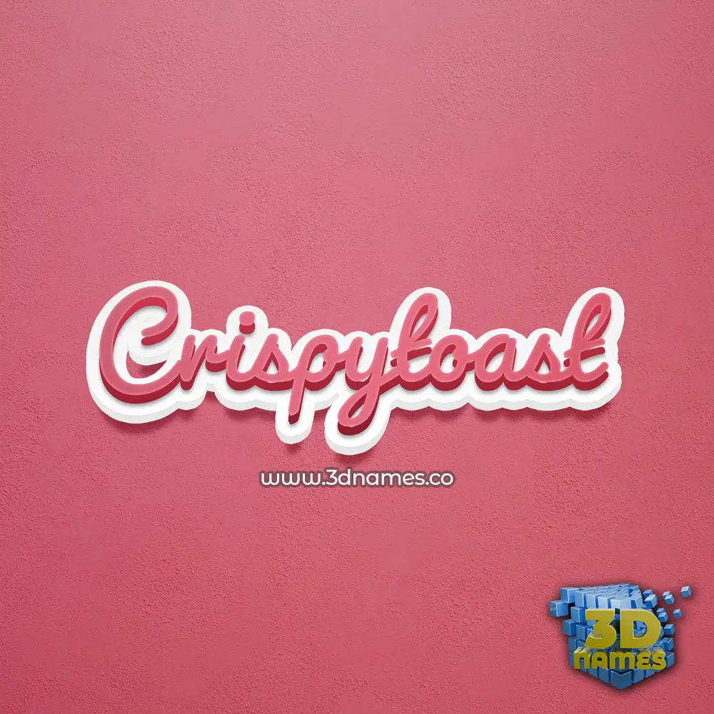 crispytoast in Red Scribble style - 3D name wallpaper crispytoast in Red Scribble style - 3D name wallpaper