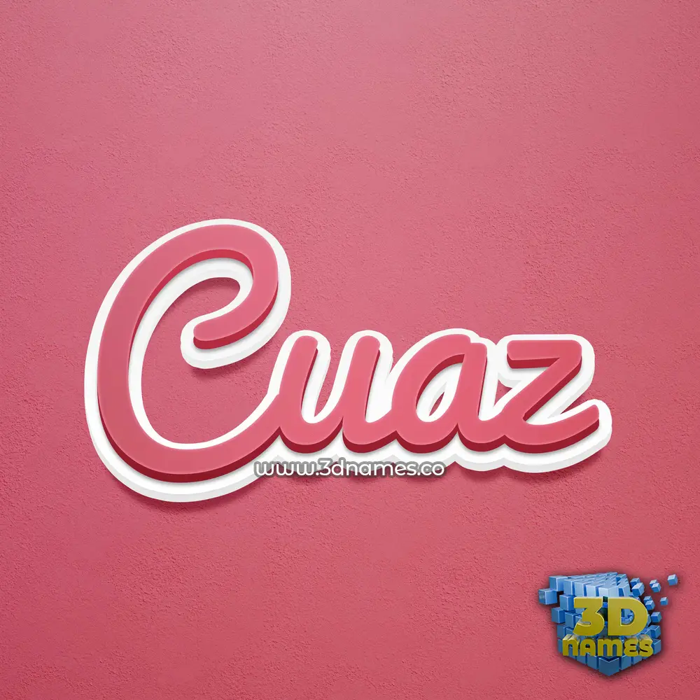 cuaz in Red Scribble style - 3D name wallpaper cuaz in Red Scribble style - 3D name wallpaper