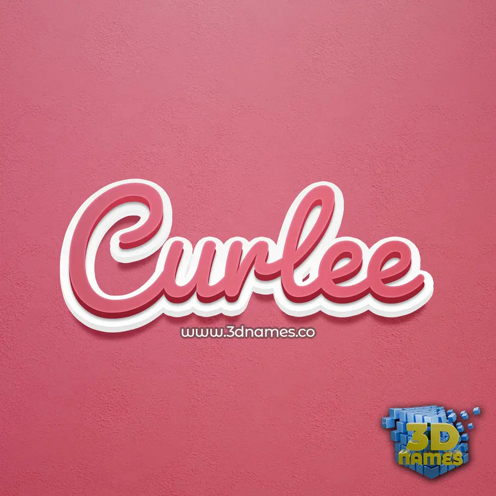 curlee in Red Scribble style - 3D name wallpaper curlee in Red Scribble style - 3D name wallpaper