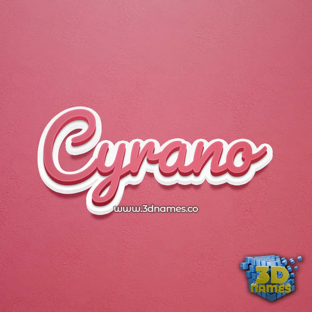 cyrano in Red Scribble style - 3D name wallpaper cyrano in Red Scribble style - 3D name wallpaper