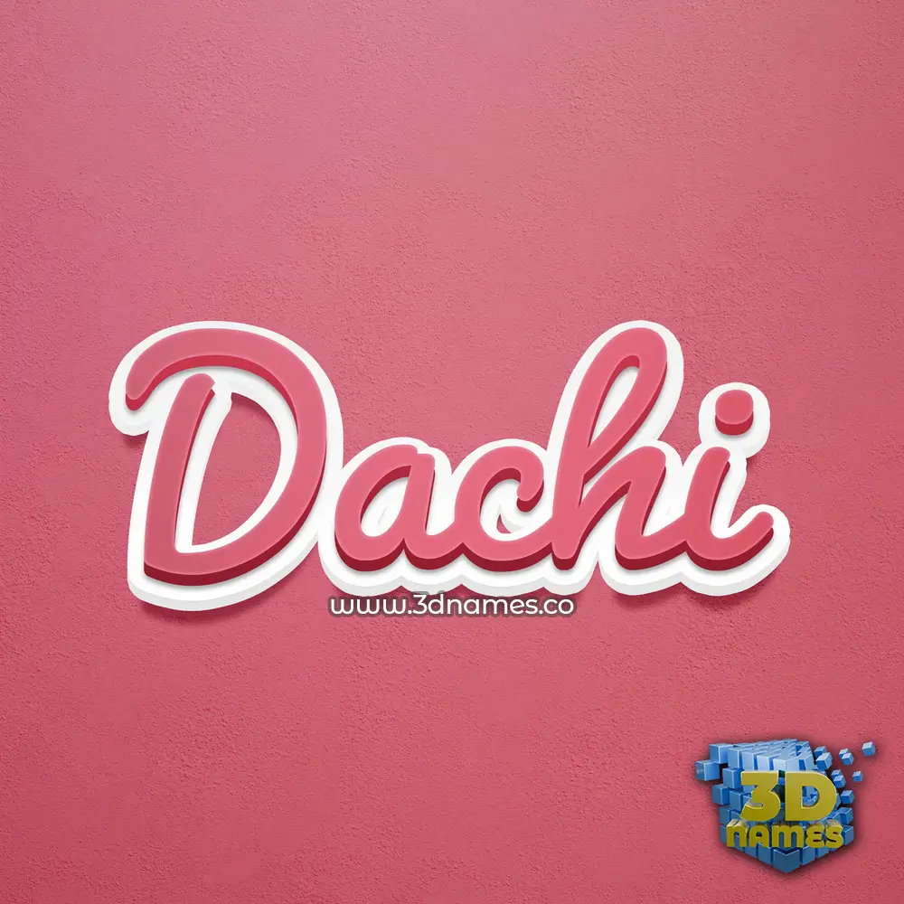 dachi in Red Scribble style - 3D name wallpaper dachi in Red Scribble style - 3D name wallpaper
