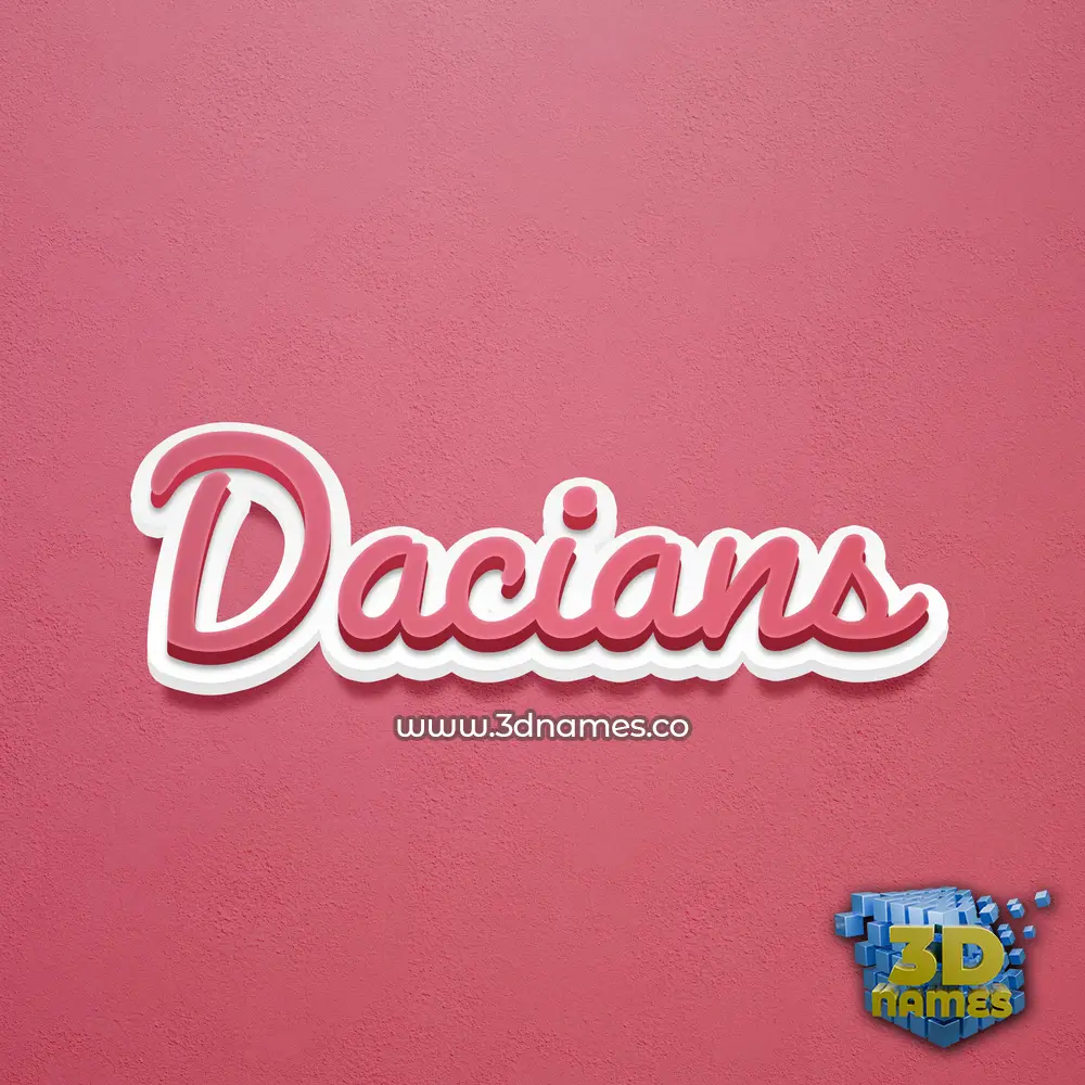 dacians in Red Scribble style - 3D name wallpaper dacians in Red Scribble style - 3D name wallpaper