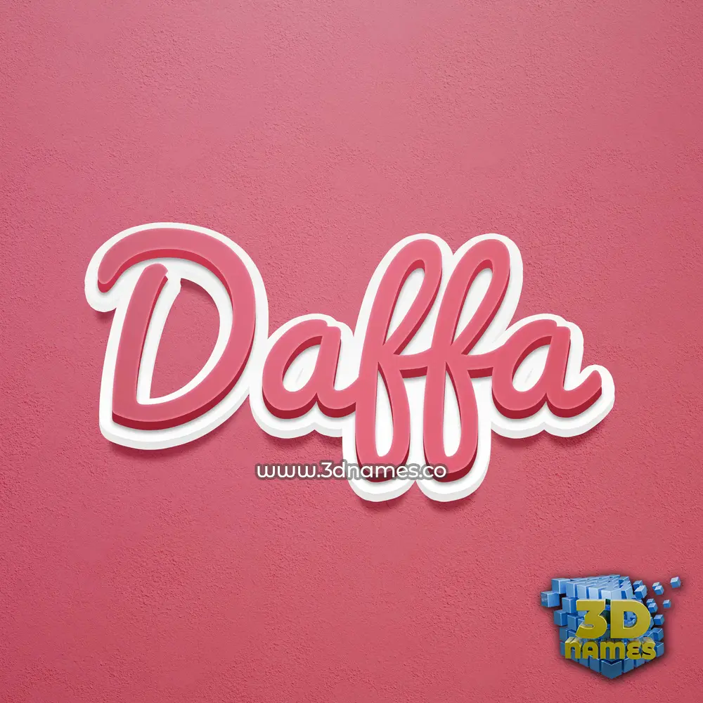daffa in Red Scribble style - 3D name wallpaper daffa in Red Scribble style - 3D name wallpaper