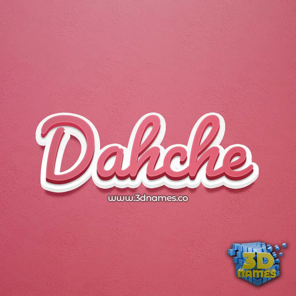 dahche in Red Scribble style - 3D name wallpaper dahche in Red Scribble style - 3D name wallpaper