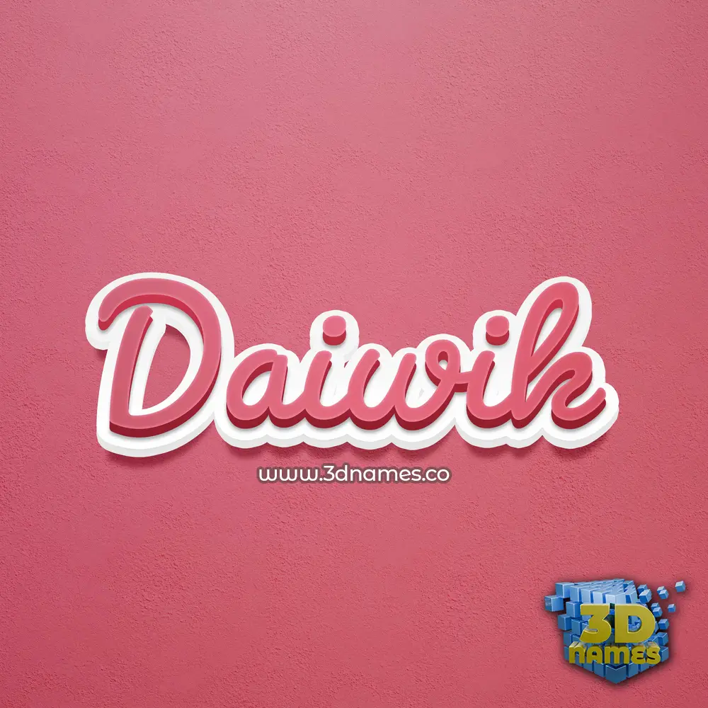 daiwik in Red Scribble style - 3D name wallpaper daiwik in Red Scribble style - 3D name wallpaper