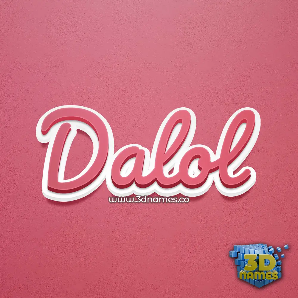 dalol in Red Scribble style - 3D name wallpaper dalol in Red Scribble style - 3D name wallpaper