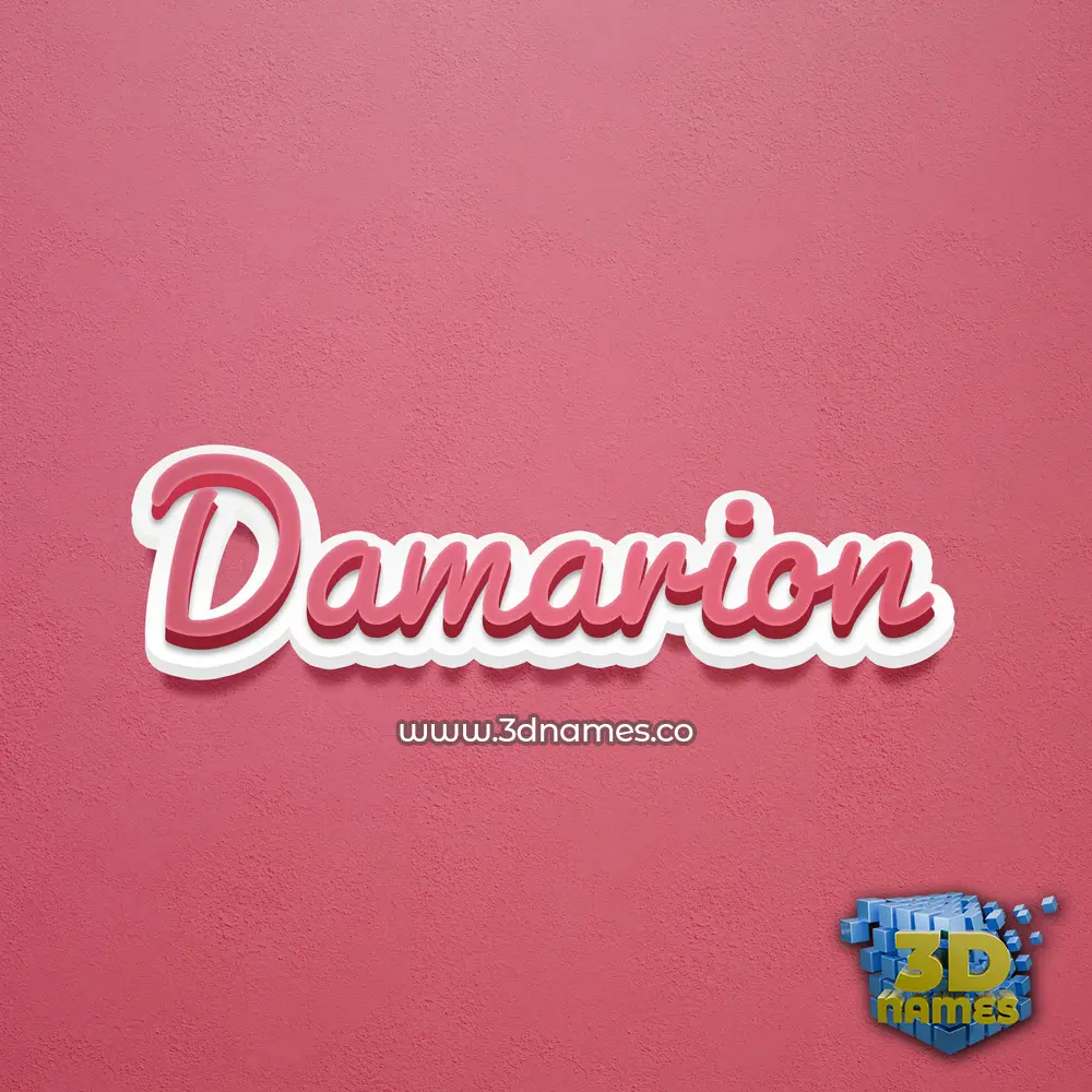damarion in Red Scribble style - 3D name wallpaper damarion in Red Scribble style - 3D name wallpaper