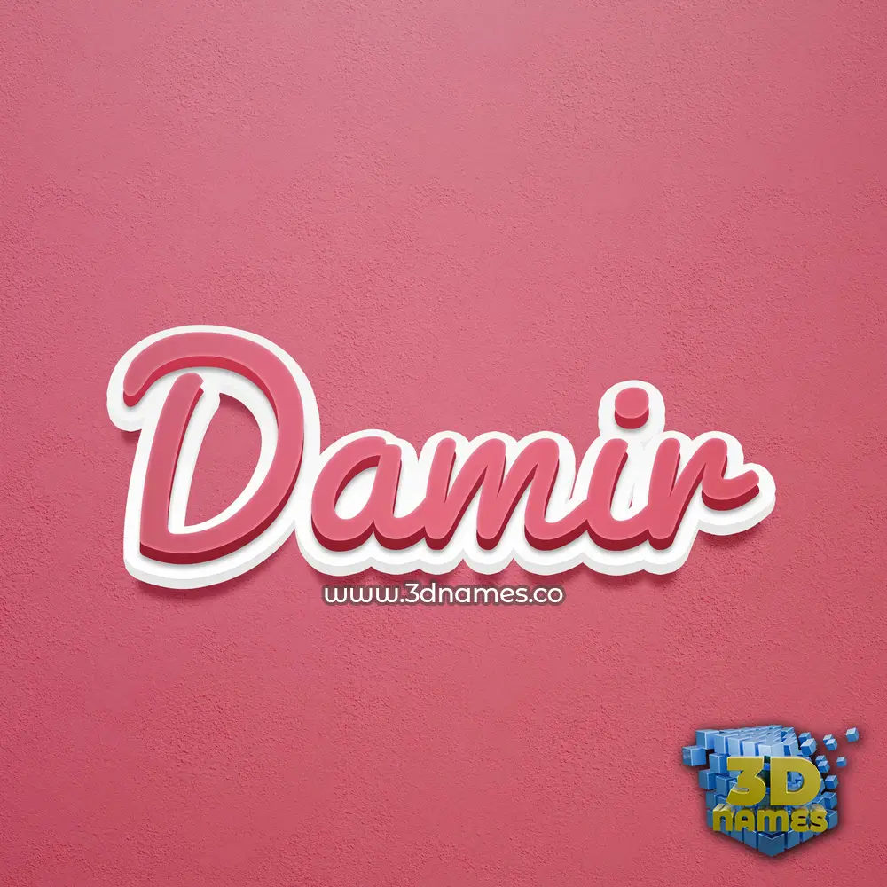 damir in Red Scribble style - 3D name wallpaper damir in Red Scribble style - 3D name wallpaper