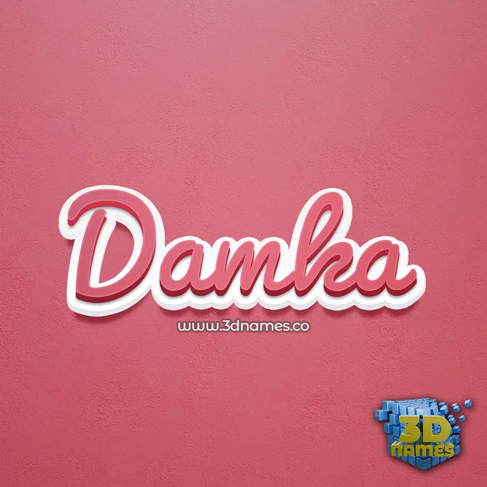 damka in Red Scribble style - 3D name wallpaper damka in Red Scribble style - 3D name wallpaper
