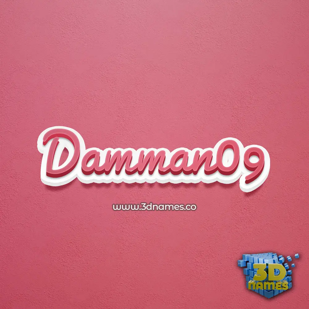 damman09 in Red Scribble style - 3D name wallpaper damman09 in Red Scribble style - 3D name wallpaper
