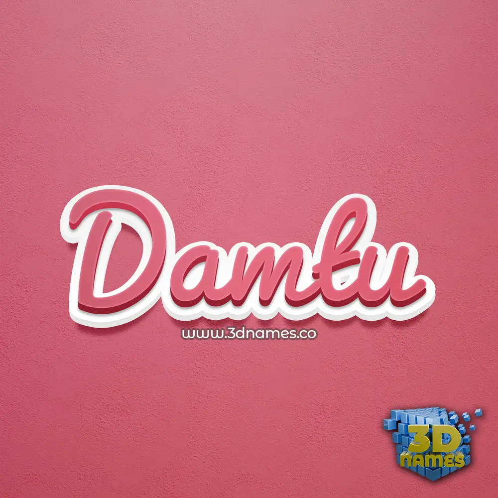 damtu in Red Scribble style - 3D name wallpaper damtu in Red Scribble style - 3D name wallpaper