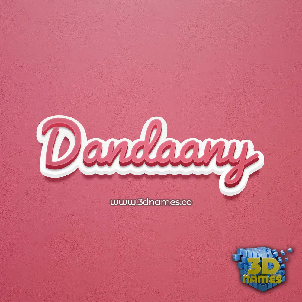 dandaany in Red Scribble style - 3D name wallpaper dandaany in Red Scribble style - 3D name wallpaper